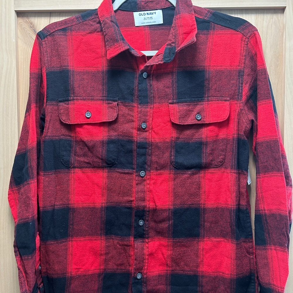 NWT Boys Old Navy Flannel Shirt XL